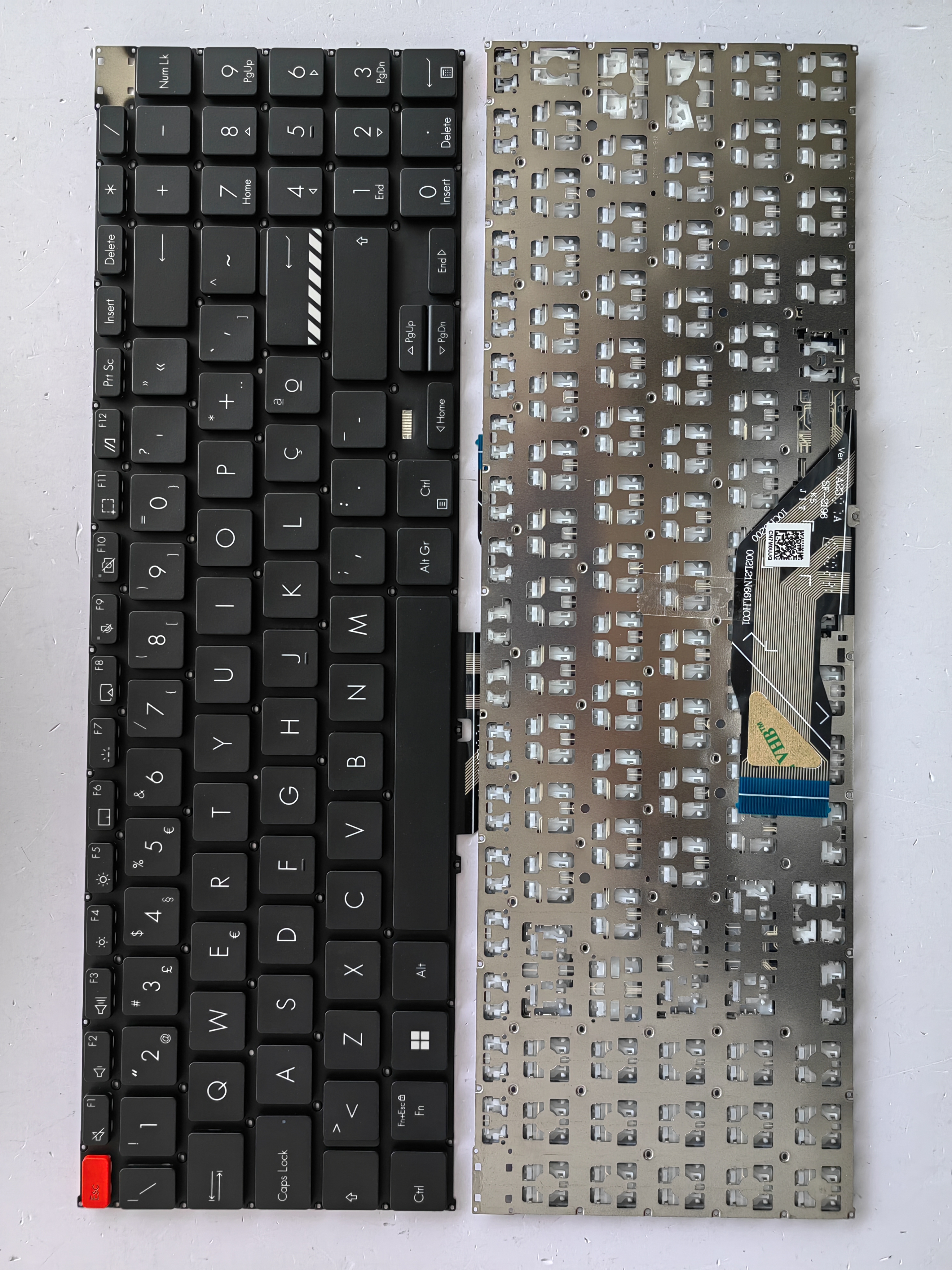 Picture of New Replacement Laptop Keyboard For ASUS K3502/small carriage return light transmission/M3502/S3502/M5602/S5602/K5602 BLACK PO Layout